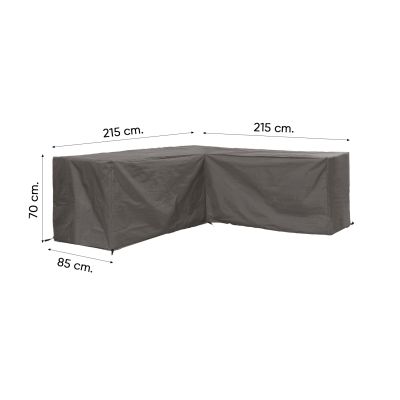 Outdoor Covers l-vormige loungesethoes 215x215x85x70 cm.