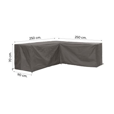 Outdoor Covers l-vormige loungesethoes 250x250x90x70 cm.