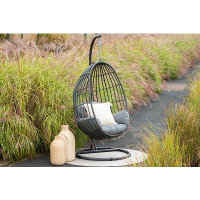 Panama swing egg hangstoel - Antraciet OP=OP