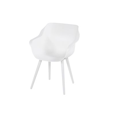 Hartman Sophie Studio dining armstoel - White - Alu poot - Op=Op