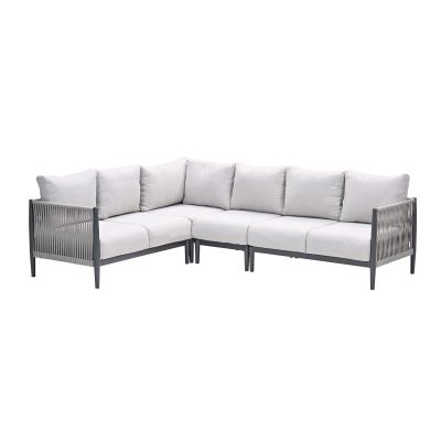 GI Diamo hoek loungebank (L/R) - Carbon Black/Zand