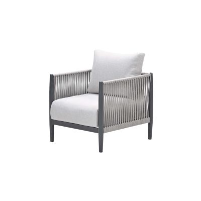 GI Diamo loungestoel - Carbon Black/Zand