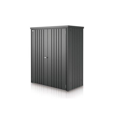 Biohort tuinkast donkergrijs metallic 155 x 83 cm. + bodemprofiel