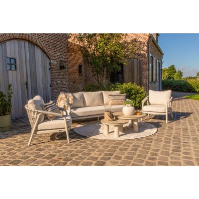 Jade/Liv stoel-bank loungeset - Light rope