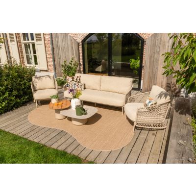 4SO Puccini/Demi stoel-bank loungeset (5-delig) - Latte