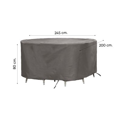 Outdoor Covers ovale tuinsethoes 245x200x80 cm.