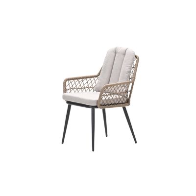 GI Allasio dining tuinstoel - Carbon black/Zand