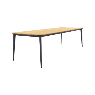 Alaska tuintafel - teak/aluminium - antraciet - 270x100 cm. 