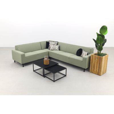 Boavista/Royalty loungeset - hoekbank links - Heritage leaf - 5-delig