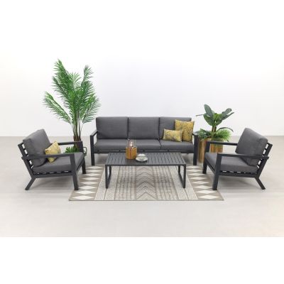 Hugo stoel-bank loungeset - antraciet