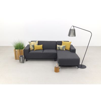 Boavista Sunbrella loungebank chaise longue - Sooty - 2-delig - links