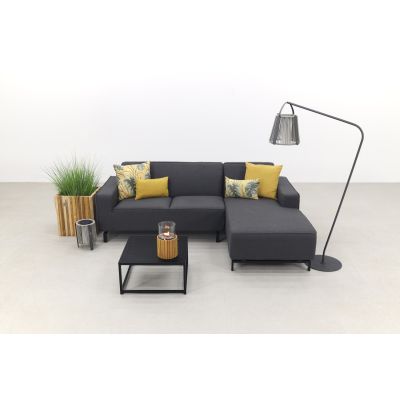 Boavista/Toronto loungebank chaise longue - Sooty - 3-delig - links