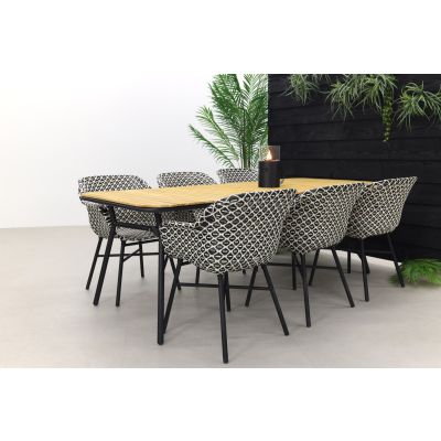 Hartman Delphine/Bella 220x95 cm. - 7-delige tuinset