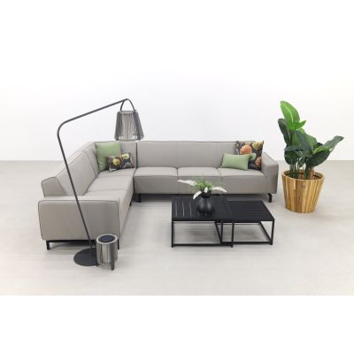 Boavista/Royalty Sunbrella loungeset - Nature Grey - 5-delig - Links