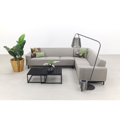 Boavista/Royalty Sunbrella loungeset - Nature Grey - 5-delig - Rechts