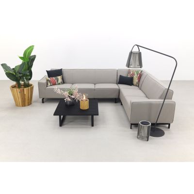 Boavista/Cuba Sunbrella loungeset - Nature Grey - 4-delig - Rechts