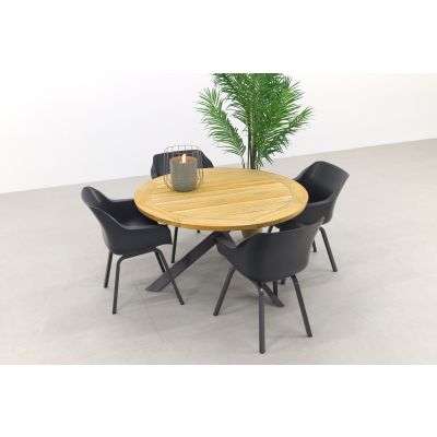 Hartman Sophie Element Xerix/Taste Prado 130 cm. - Ronde tuinset