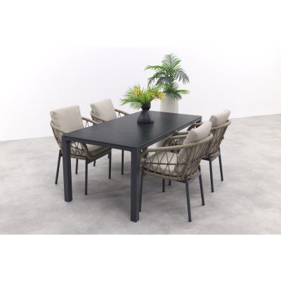 Julia/Chaneo tuinset - 180x90 cm. - 5-delig