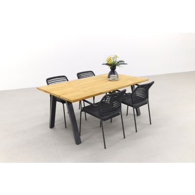 Taste Barista Antraciet/Ambassador 180x100 cm. tuinset - 5 delig