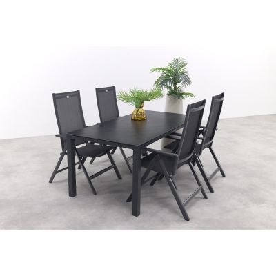 Hartman Napoli/Chaneo verstelbare tuinset - 180x90 cm. - 5-delig