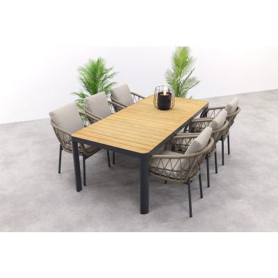 Julia/General tuinset- 220 cm x 100cm. -7-delig 