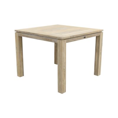 Rome teak tuintafel 100 x 100 cm. - Grey