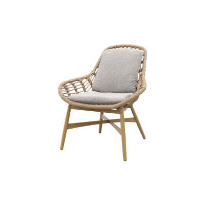 Castello loungestoel - Natural rotan - inclusief kussens