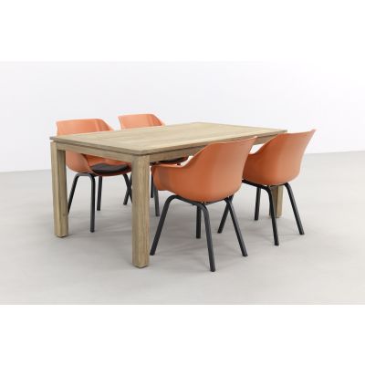 Hartman Sophie Element Terra/Rome grey 170 cm. tuinset - 5-delig