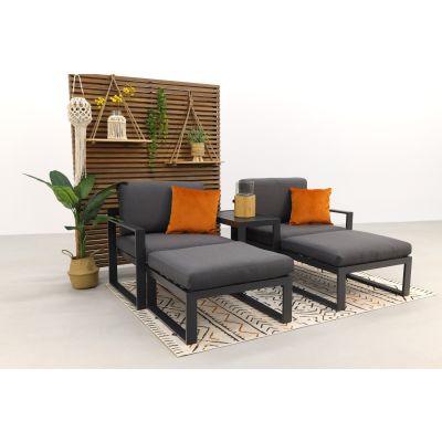 Bocas balkon loungeset - antraciet OP=OP