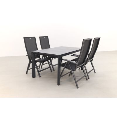 Hartman Valentino/Baltimor 150 cm. verstelbare tuinset - 5-delig
