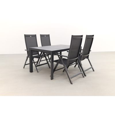 Hartman Napoli/Baltimor 150 cm. verstelbare tuinset - 5-delig