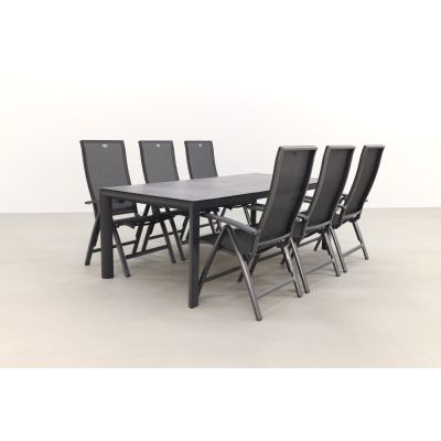 Hartman Valentino/Baltimor 220 cm. verstelbare tuinset - 7-delig