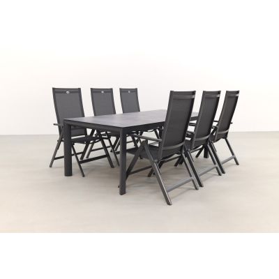 Hartman Napoli/Baltimor 220 cm. verstelbare tuinset - 7-delig