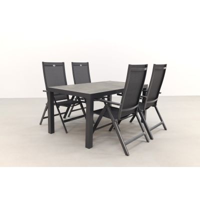 Hartman Napoli/President 160 cm. verstelbare tuinset - 5-delig