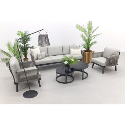 Durban/Rhodos stoel-bank loungeset - 5-delig