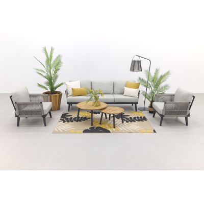 Durban/Mindo stoel-bank loungeset - 5-delig