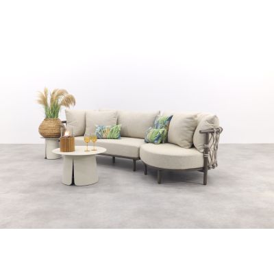 4 Seasons Ezra/Velora 3-zits loungeset - Latte/Terre