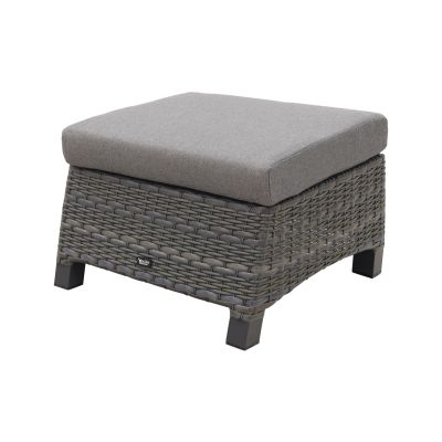 Darwin wicker lounge voetenbank - antraciet