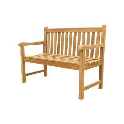 Teak houten tuinbank Bison - 120 cm.