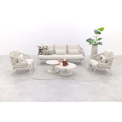 Suns Tosca/Nova stoel-bank loungeset - Rope/Zand