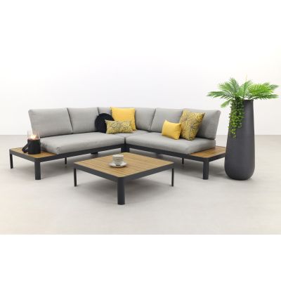 Bonita platform loungeset aluminium - Antraciet OP=OP