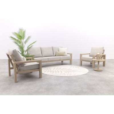 Verano stoel-bank loungeset (3-delig) - Latte