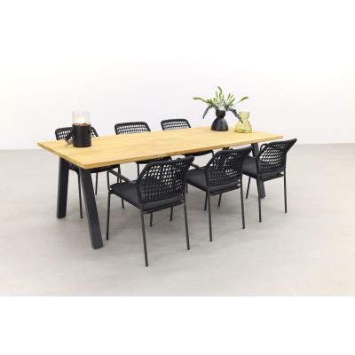 Taste Barista Antraciet/Ambassador 240x100 cm. tuinset - 7 delig