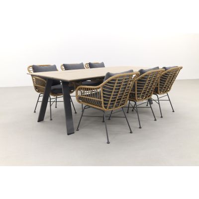 Garden Impressions Margriet natural/Nevada 240x100 cm. tuinset