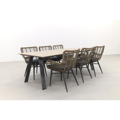 Jasmine natural/Garden Impressions Nevada 240x100 cm. tuinset