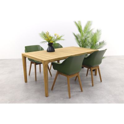 Hartman Sophie Green/Teak / Liam tuinset - 180x100 cm.