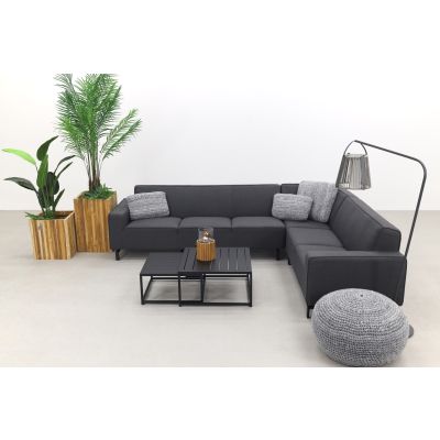 Boavista/Royalty Sunbrella loungeset - Sooty - 5-delig - rechts