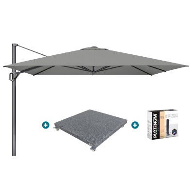 Platinum Challenger Premium T1 3.5x3.5 m - Manhattan Grey met voet en hoes