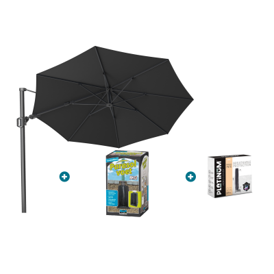 Platinum Challenger Premium T2 3,5 m. - Faded Black met ingraafvoet en hoes