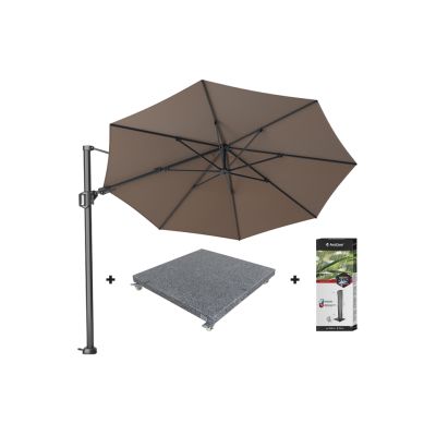 Platinum Challenger Premium T2 3.5 Rond - Havanna Taupe met voet en hoes